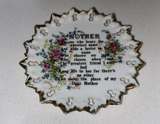mother wall hanging plate for sale  Saint Marys
