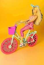 Barbie Glam Bike 2014 bicicleta/capacete/sapatos diferentes bicicleta ooak + boneca, usado comprar usado  Enviando para Brazil