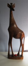 Wooden giraffe ornament for sale  PRESTON