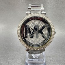 Relógio Michael Kors Parker Feminino 39mm Mostrador Prata Tom Prata Redondo Nova Bateria comprar usado Relógio Michael Kors Parker Feminino 39mm Mostrador Prata Tom Prata Redondo Nova Bateria comprar usado  Enviando para Brazil