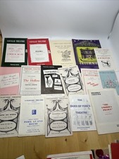 Vintage theatre programmes for sale  LONDON