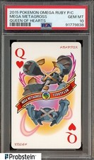 Usado, 2015 Pokemon Omega Ruby cartão de jogo Mega Metagross Queen of Hearts PSA 10 comprar usado  Enviando para Brazil