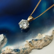 Colar pingente de ouro 9 quilates importado do Reino Unido joias finas com marca registrada 2,39 g RMF23-SJT comprar usado  Enviando para Brazil