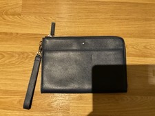 Montblanc navy clutch for sale  LONDON
