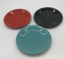 Conjunto de 3 pratos de salada/sobremesa Fiesta Ware 7,25" multicoloridos feitos nos EUA comprar usado  Enviando para Brazil