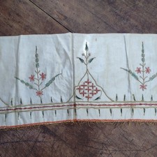 Antique silk embroidery for sale  VENTNOR