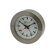 Usado, Relógio despertador de viagem Mondaine 48mm aço mostrador branco visão noturna A992.TRUK.16SBB comprar usado  Enviando para Brazil