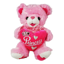 Travesseiro Dan Dee ursinho de pelúcia 2021 rosa princesa coração amor dia dos namorados comprar usado  Enviando para Brazil