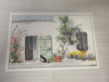 Postcard watercolor the d'occasion  Expédié en Belgium