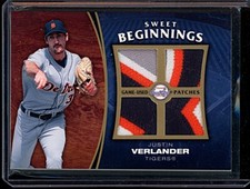 2006 UD Sweet Spot #SWVE Justin Verlander Sweet Beginnings Swatches Patch Rookie comprar usado  Enviando para Brazil