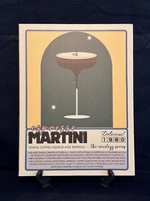 Martini espresso framed for sale  Lake Worth