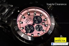 Invicta Coalition Forces NIGHT HAWK 52mm relógio masculino mostrador rosa cronógrafo tom preto comprar usado  Enviando para Brazil