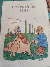 Petit calendrier 1947 d'occasion  Frénouville