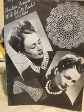 Vintage crochet pattrns for sale  EPSOM