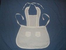 Avental de babador branco feito à mão para meninas - Infantil 100% algodão, tamanho único, sólido, branco comprar usado  Enviando para Brazil