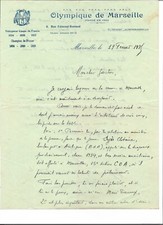 Lettre olympique marseille d'occasion  Beaumes-de-Venise