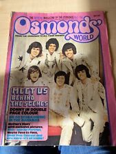 Osmonds magazine for sale  SHEFFIELD