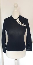 Pullover schwarz nieten gebraucht kaufen  Bad Schwartau
