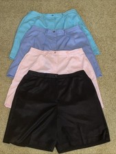 Shorts de golfe feminino Coral Bay tamanho 14 3 pares preto rosa azul turquesa comprar usado  Enviando para Brazil
