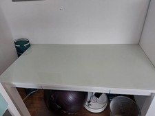 Schreibtisch weiß hochglanz gebraucht kaufen  Langenfeld (Rheinland)