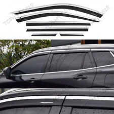 Para Ford Territory 2022-24 Viseira de janela tira cromada ventilação sombras protetor solar chuva comprar usado  Enviando para Brazil