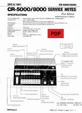 Roland CR-5000 / CR-8000 Service Manual with Electronic Schematics comprar usado  Enviando para Brazil
