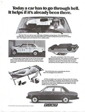 Usado, Anúncio com estampa vintage Fiat 131 - Hoje um carro tem que passar pelo inferno - Setembro de 1975 comprar usado  Enviando para Brazil