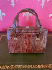 Vintage snakeskin handbag for sale  STOURBRIDGE
