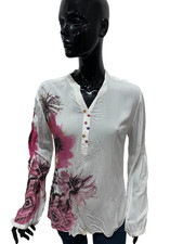 Blusa Donna Desigual Bianca Taglia L Floreale Bottoni Colorati Casual Chic comprar usado Blusa Donna Desigual Bianca Taglia L Floreale Bottoni Colorati Casual Chic comprar usado  Enviando para Brazil