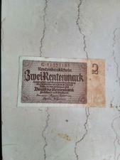 Reichsbanknote 1937 rentenmark gebraucht kaufen  Kiel