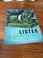 Lister d.c. generating for sale  Berlin