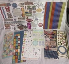 Lote infantil de adesivos para scrapbooking cartas acabamento patriótico dinossauros comprar usado  Enviando para Brazil