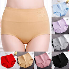 Women's High Waist Knickers Briefs Tummy Control Underwear Cotton Sexy Pantie и comprar usado  Enviando para Brazil