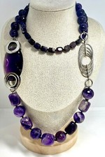 Statementkette amethyst 142g gebraucht kaufen  Hamburg
