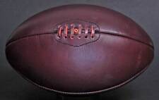 Bola de rugby retrô década de 1950 couro marrom tamanho completo | Design de 4 painéis | Nova sem marca comprar usado  Enviando para Brazil