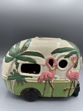 Usado, Abajur de mesa Cracker Barrel Flamingo retrô campista decoração praia decoração campista comprar usado  Enviando para Brazil