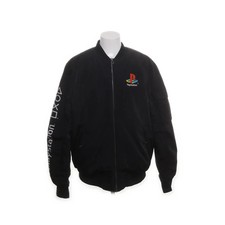 Pull & Bear, kurtka bomberka, męska, rozmiar: XL, czarna, poliester, nadruk #MrO na sprzedaż  PL