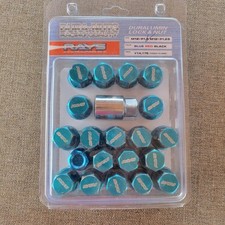 Usado, Porcas de roda de corrida azuis 12mmX1.5 35mm extremidade próxima para Honda, Toyata, Mazda usadas comprar usado  Enviando para Brazil