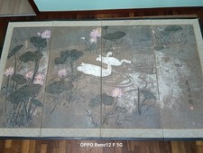 Paravento cinese cigni usato  Napoli