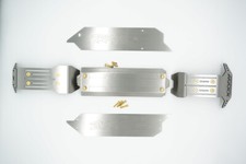 Placas de derrapagem de aço inoxidável GPM para chassi dianteiro, central e traseiro para TRAXXAS 1/10, usado comprar usado  Enviando para Brazil