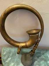 Buzina de carro antiga de metal bronze década de 1920 com lâmpada e suporte de borracha - Funciona 14 comprar usado  Enviando para Brazil