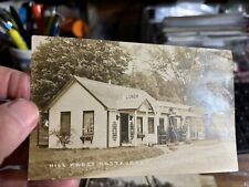 Cartão postal foto real Ausable Oaks, Nova York de Hill Krest Retaurant Texaco c1930, usado comprar usado  Enviando para Brazil