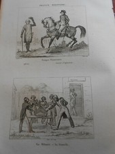1836 incisione acciaio usato  Roma