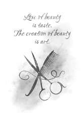 Hairdresser quote art d'occasion  Expédié en Belgium