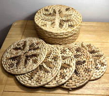 Round wicker woven for sale  KIRKCALDY