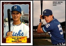 Usado, Lote de Cartas Brent Mayne Memphis Chicks (2) - ÚLTIMA CHANCE - AJA AGORA ANTES QUE SEJA G... comprar usado  Enviando para Brazil