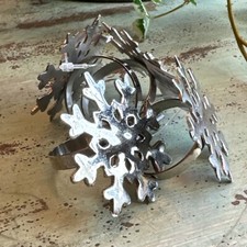 Snowflake napkin rings for sale  Harrisburg