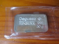 Silberbarren marke degussa gebraucht kaufen  Borken