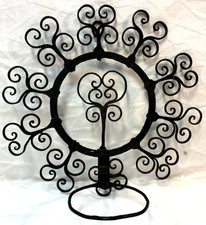 Suporte de vaso de parede arte ornamental de ferro forjado do século XIX ~ Trabalho rebitado inicial, usado comprar usado  Enviando para Brazil