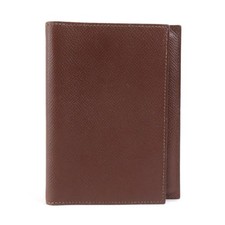 Hermes Authentic Notebook Cover Leather Dark Brown Unisex Made in France VN02 comprar usado  Enviando para Brazil